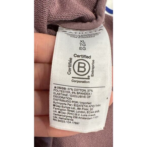 Athleta Women’s Size XL Purple Light Retroterry Wrap Sweater Lounge Comfy Top - Picture 5 of 7